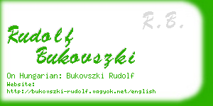 rudolf bukovszki business card